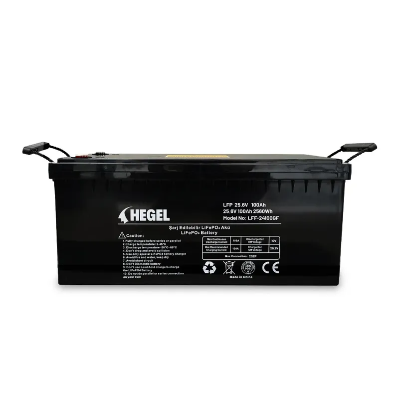 LİFEPO4 LİTYUM AKÜ 25.6V 100AH