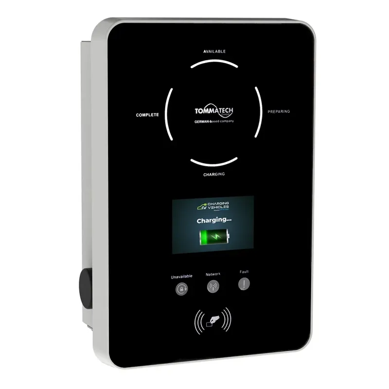 Trio 22kW Üç Faz/400V AC Elektrikli Araç Şarj Ünitesi Kablosuz